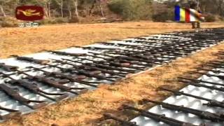 Large Stocks of LTTE arms and ammunition Recovered from Liberated Areas [upl. by Kort]