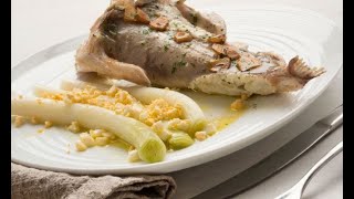 Receta de rape al horno con puerros cocidos  Karlos Arguiñano [upl. by Laehpar185]