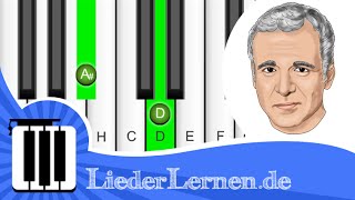 Nino de Angelo  Jenseits von Eden  Klavier lernen  Musiknoten  Akkorde [upl. by Recneps]