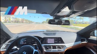 BMW M340i POV Drive POPS STOCK 💥 [upl. by Perretta989]