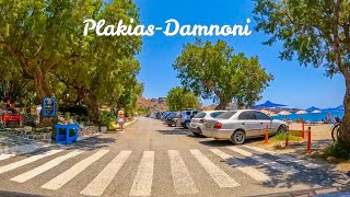 Greece Crete Driving from Plakias to Damnoni Ammoudaki and Klisidi beach 4K [upl. by Capwell]