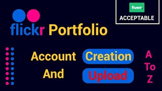 Flickr Portfolio Account Create  How to Create a Flickr Account  Fiverr Portfolio Bangla Tutorial [upl. by Myra]