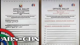 TV Patrol 2 balota gagamitin sa barangay at SK elections [upl. by Psyche]