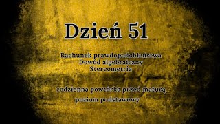 51 dzień  Codzienna powtórka przed maturą  podstawa [upl. by Rodama548]