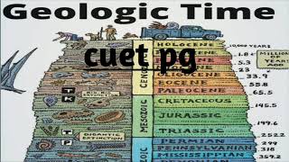 Cuet Pg 2025L2Geological time scaleCuet pg 2025geographypart 1syllabus pg 2025 [upl. by Feodor]