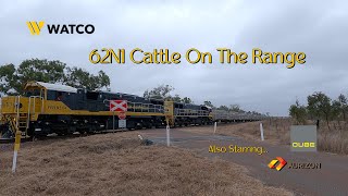 62N1 WatCo Cattle Train [upl. by Annaoi]