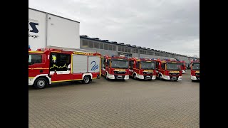 Feuerwehr Kleve  Fünf MLF Dezember 2022 [upl. by Einnalem485]