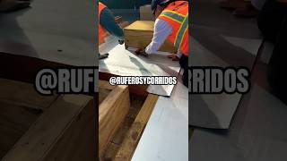 Commercial roofing training vaporbarrier ruferosycorridos roofing roof work training practice [upl. by Ateikan]