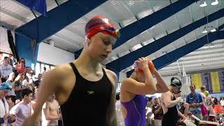 Women’s 100y Back A Final  2018 NCSA Junior Championships [upl. by Okimat]