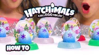 Hatchimals CollEGGtibles  Unboxing the Hatchy Holidays Collection [upl. by Ylrebma]