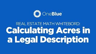 Calculating the Number of Acres in a Legal Description • A Florida Real Estate Exam Math Tutorial [upl. by Renate]