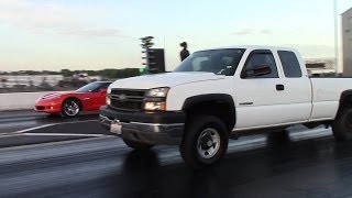 Turbo LSX Chevy Silverado Drag Racing NTR [upl. by Hsetim]