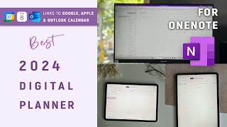 Best OneNote Digital Planner for Windows Mac iPad amp Android  2024 Planner setup [upl. by Annelak330]