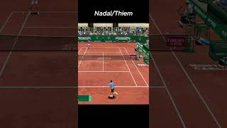 Nadal Vs Thiem rally In Monte Carlo [upl. by Mariel]