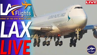 🔴LIVE LAX Airport Plane Spotting  Los Angeles LAX Aviation [upl. by Ennalorac]