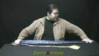 Japanese Sword Bag Tying Tutorial SwordNArmory [upl. by Aja350]