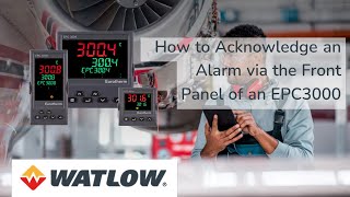 How to acknowledge an alarm via the front panel of a Eurotherm EPC3000 [upl. by Iruam]