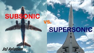 Comparison of Subsonic amp Supersonic Aircraft Shock Waves Designing Commercial Supersonic Aircraft [upl. by Heck335]