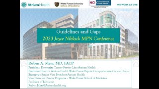 Guidelines amp Gaps in MPNs  Dr Ruben Mesa [upl. by Aicertal91]