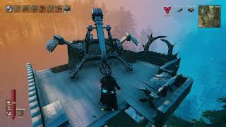 catapult travel system to ashlands from home valheim [upl. by Drugi]