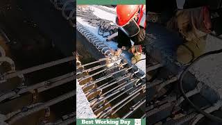 Best working day 384 Steel rod welding process [upl. by Sherj788]