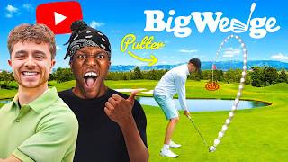 YOUTUBERS CONTROL OUR GOLF SHOTS BIG WEDGE GOLF [upl. by Eimarrej]