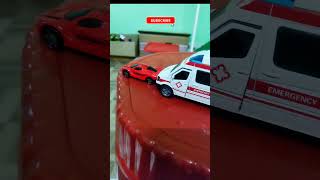 Recing car vs ambulance 🚑 I satisfaction video l cars shortvideo toyscar car ambulance [upl. by Lundquist897]