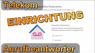 Telekom FestnetzAnrufbeantworter konfigurieren oder abschalten SprachBox [upl. by Hcurob]