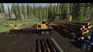 FS22 Green Acres Trucking getting loads out on ElkMountain Tigercat [upl. by Hendren]