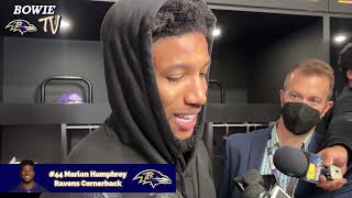 Hear from Ravens CB Marlon Humphrey after the Ravens 3534 win vs the Bengals 1172024 [upl. by Cally]