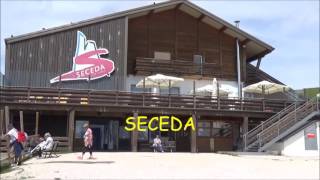 Furnes Seceda and the Fermeda Seceda Lifts Ortisei Italian Dolomites [upl. by Gilba]