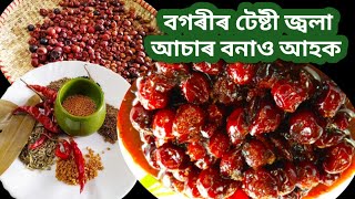 বগৰীৰ জ্বলাটেঙা আচাৰJujube Pickle Recipe in Assamese Bogori achar RecipeAssamese pickle Recipe [upl. by Ahsrav782]