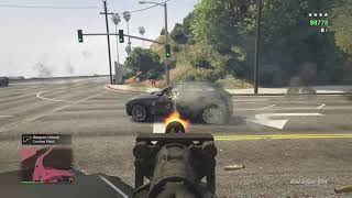 ARMORED LIMO WITH MACHINE GUN ATTACHED GTA V [upl. by Nnyliram]