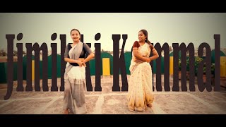 Jimikki Kammal  dance cover by Pritha amp Ankita [upl. by Eleazar124]