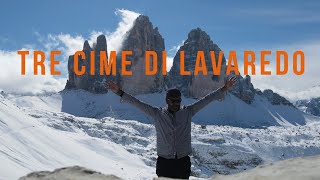 Tre Cime di Lavaredo hike in Snow  Dolomites hike in Snow  Best Hike in Italy [upl. by Peh770]