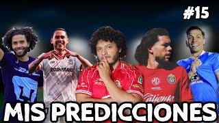 MIS PREDICCIONES Jornada 15 Apertura 2024 LIGA MX [upl. by Dupre]