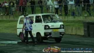 WTOFIT CRAZY ROTARY TURBO SUZUKI VAN BURNOUT SUPERNATS 2013 [upl. by Uri978]