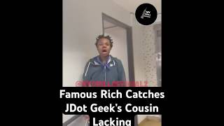 Famous Richard Catches J Dot Geek’s Cousin Lacking rap drill news bd famousrichard fyp short [upl. by Eenyaj]