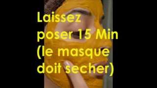 Masque au Curcuma  قناع الكركم  turmeric mask [upl. by Kirre]