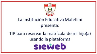 COMO HAGO LA RESERVA DE MATRÍCULA DE MI HIJOA PARA EL 2025 [upl. by Apgar]