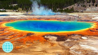 GRANDE PRIMAVERA PRISMÃTICA A MAIOR FONTE TERMAL DOS ESTADOS UNIDOS [upl. by Noloc]