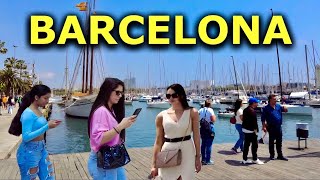 Barcelona Spain Walking tour 4K Ultra HD [upl. by Eseneg]