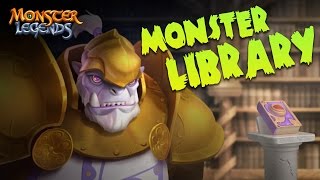 Monster Library  Monster Legends [upl. by Enaj274]