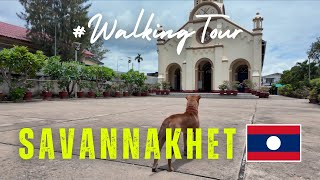 St Teresas Catholic Church  WALKING TOUR  Savannakhet Laos  asaniPOV [upl. by Enelyaj914]