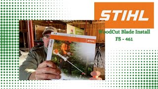 Stihl Weed Eater Fs 461 Brushcutter Blade switch [upl. by Stouffer]