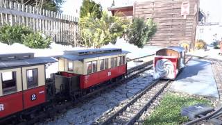 Eisenbahnromantik auf unserer Gartenbahn  Teil 4  Winter [upl. by Rehpotsirc]