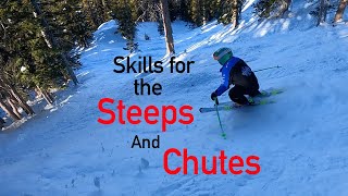 Tips to Ski the Steeps Chutes and Trees [upl. by Ahsikym940]