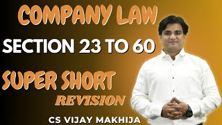 Company Law Revision  Section 2360  Prospectus amp Allotment  CA CS [upl. by Tertius]