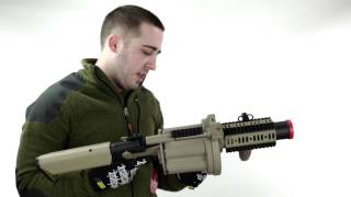 ICS GLM 6Round Airsoft Grenade Launcher Review [upl. by Esahc937]