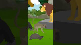 Sust Kachua  One Minute Story  Cartoon Animal cartoon [upl. by Brigida]